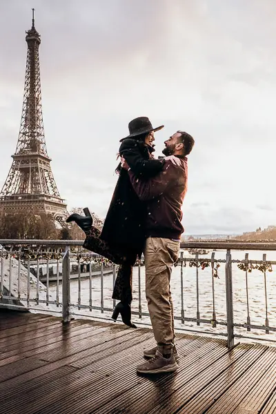 Paris photoshoot under the rain