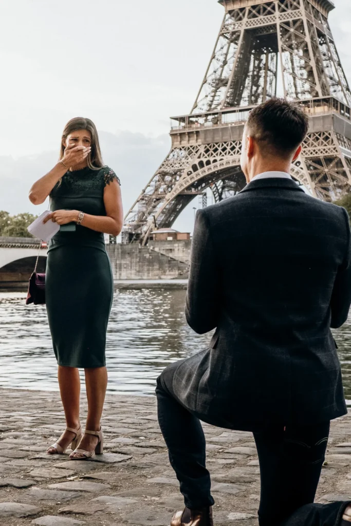 Eiffel Tower surprise proposal