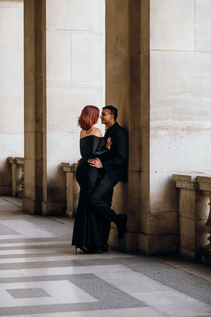 Paris photoshoot at the Louvre