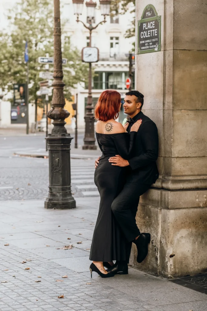 Elegant couple photography in Paris