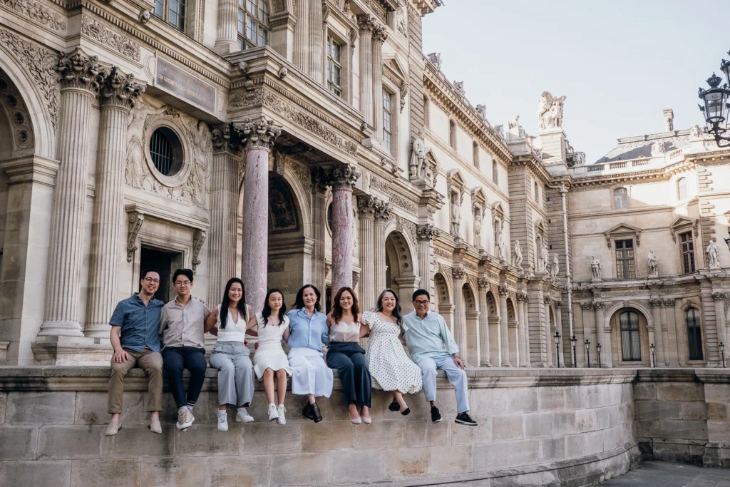 Louvre Museum Family Photoshoot