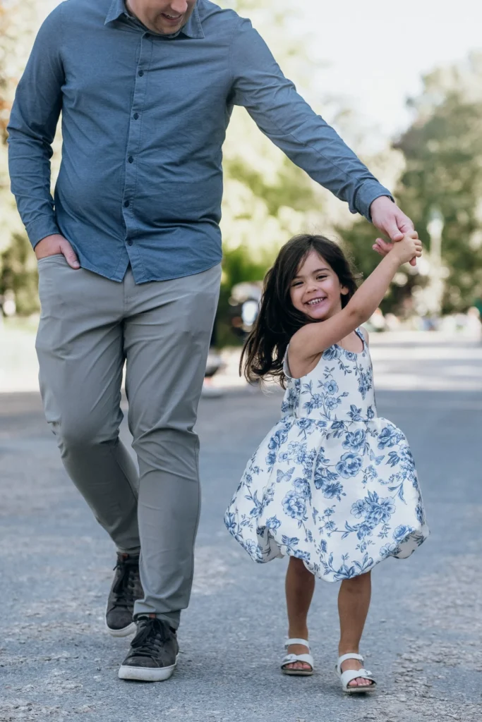 Father daughter photoshoot in Paris