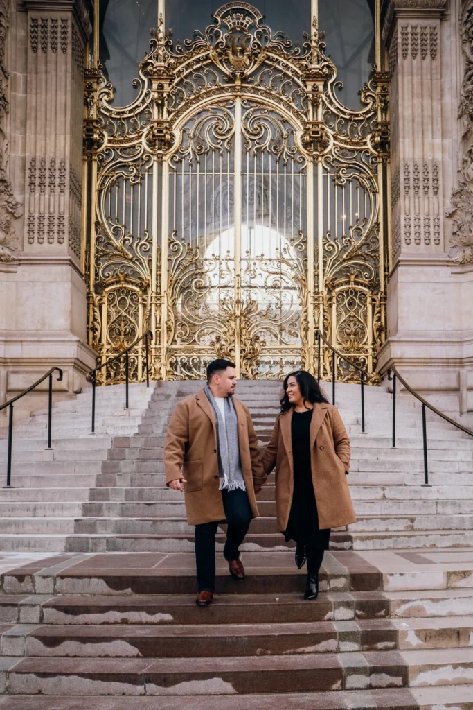 Couple photos at Petit Palais