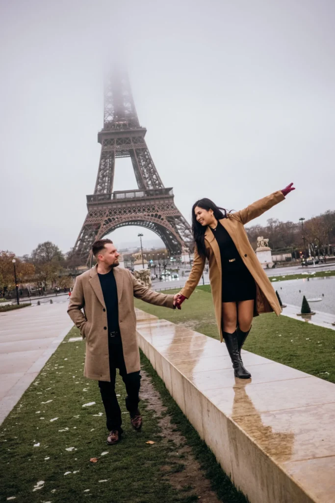 Winter paris photoshoot