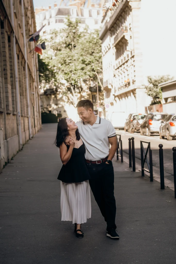 Couple Paris Photoshoot Outfit - White dress