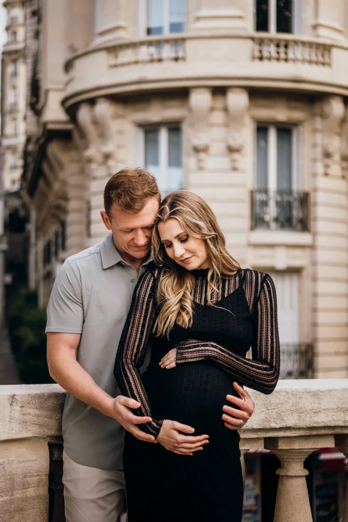 Paris baby-moon outfit - black dress